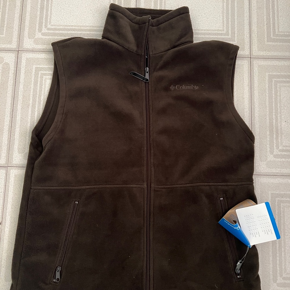 Columbia Men's Brown Fleece Vest